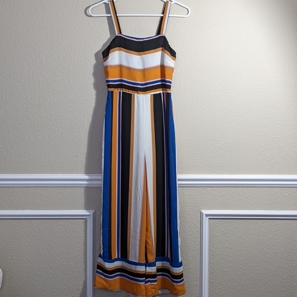 Multicolor Striped Lightweight Comfy Romper by Japna - Picture 7 of 7